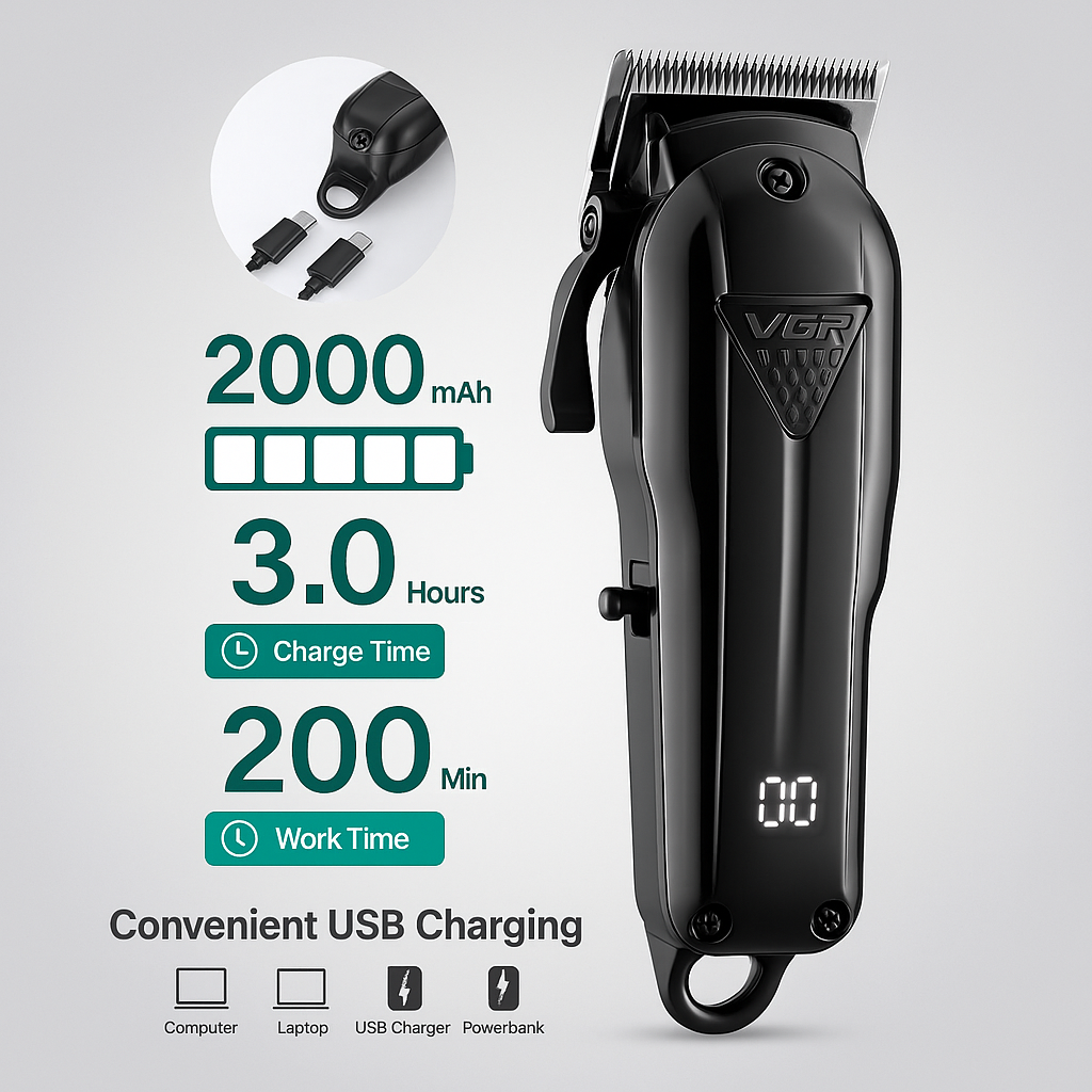 VGR V-282 Профессиональный машинка для волос и бороды - от Honest Market