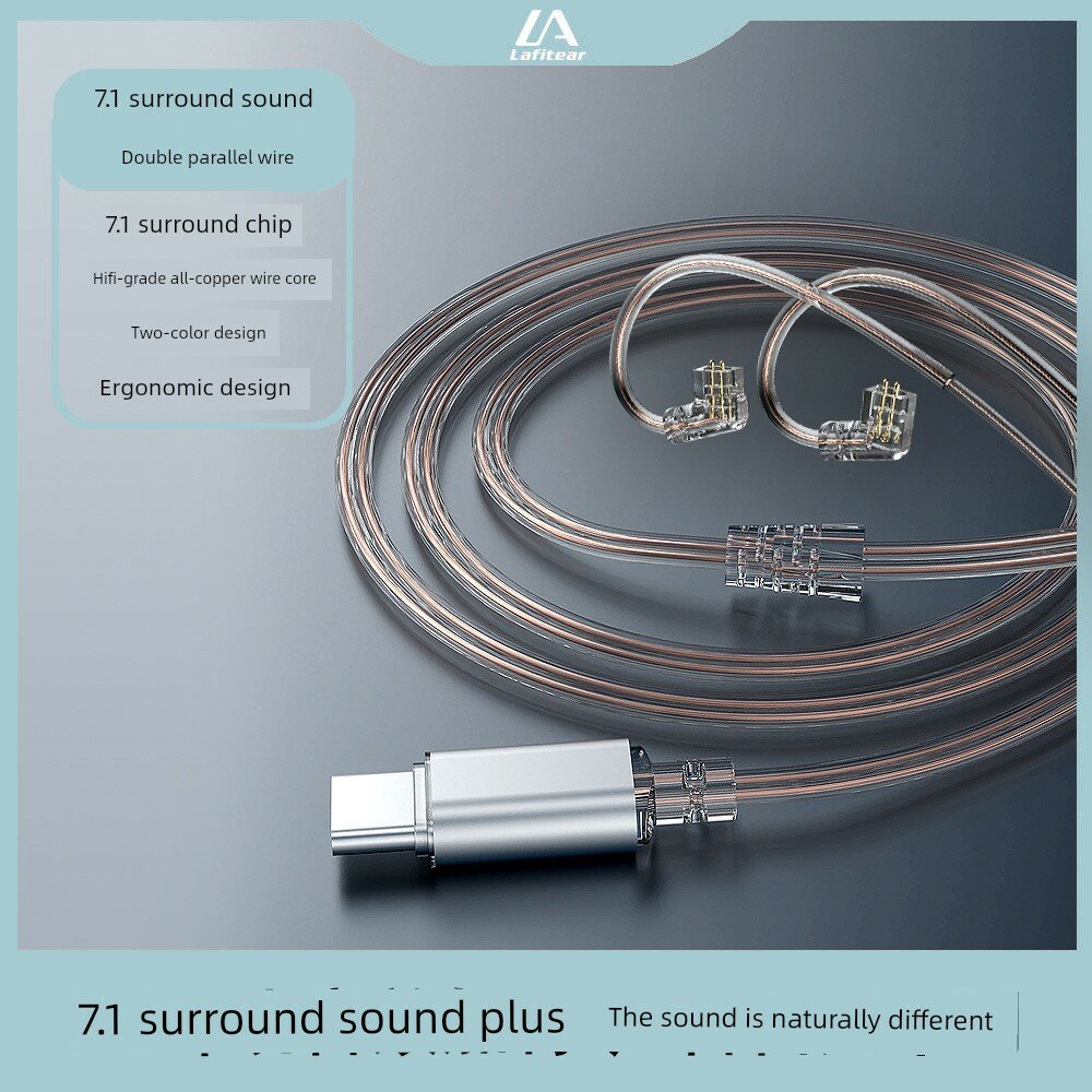 HiFi-качество кабель Type-C к 3,5 мм с чистой медной проводкой, длина 0,78 м, двойной штекер для аудиоустройств