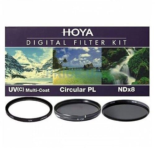 Набор из 3 фильтров Hoya (UV(C) HMC Multi, PL-CIR, NDX8) 67mm