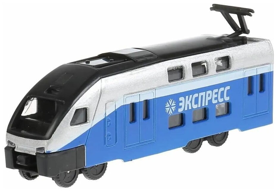 Модель металлическая инерционная поезд экспресс 16 см двери открываются технопарк SB-18-15WB-1
