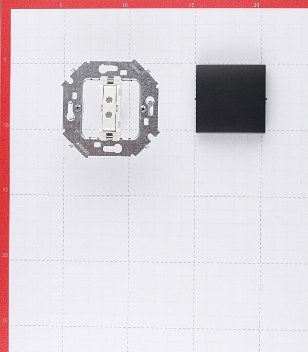 15 1591101-038 Выключатель одноклавишный (16 А, под рамку, скрытая установка, графит) Simon - фото №2