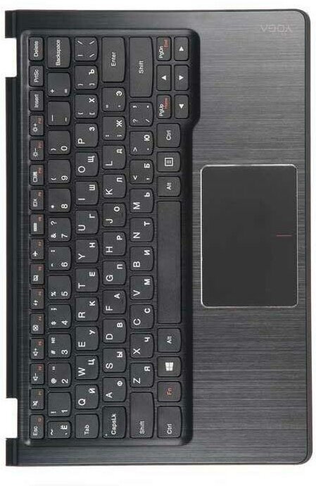 Клавиатура (keyboard) для ноутбука Lenovo Yoga 3-1170 с топкейсом черный 5CB0H15235