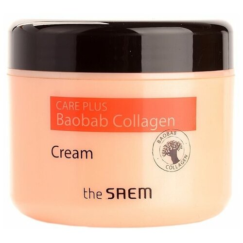 The Saem Care Plus Baobab Collagen Cream Крем коллагеновый для лица с баобабом, 100 мл