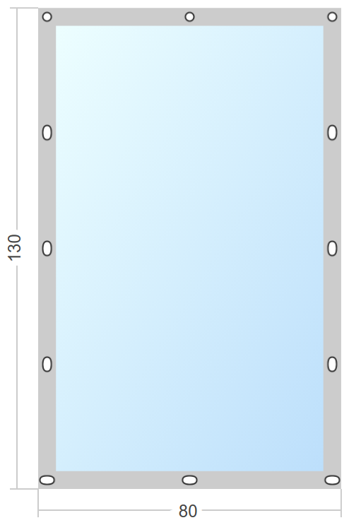 Мягкое окно Софтокна 80х130 см съемное, Французский замок, Прозрачная пленка 0,7мм, Серая окантовка, Комплект для установки - фотография № 2