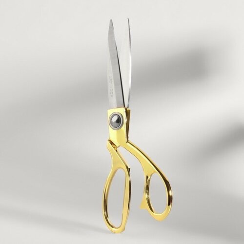 Ножницы закройные, скошенное лезвие, 8, 20 см, цвет золотой