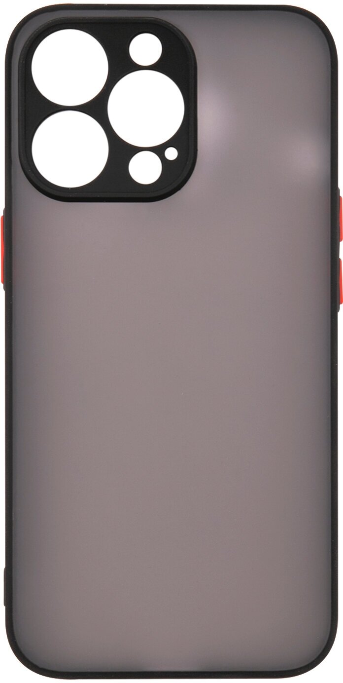 Чехол накладка UNBROKE matt&color case with camera protection для iPhone 13 Pro, черная - фото №5