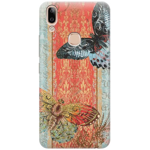 фото Re:paчехол - накладка artcolor для vivo y85 / v9 с принтом "две бабочки"