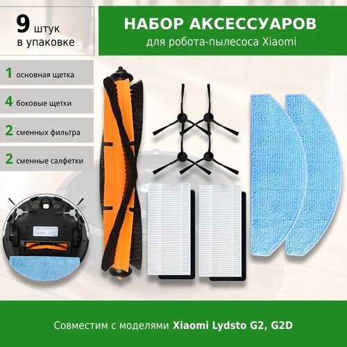 Комплект фильтров и щеток для робота-пылесоса Xiaomi Lydsto G2 G2D 1400₽