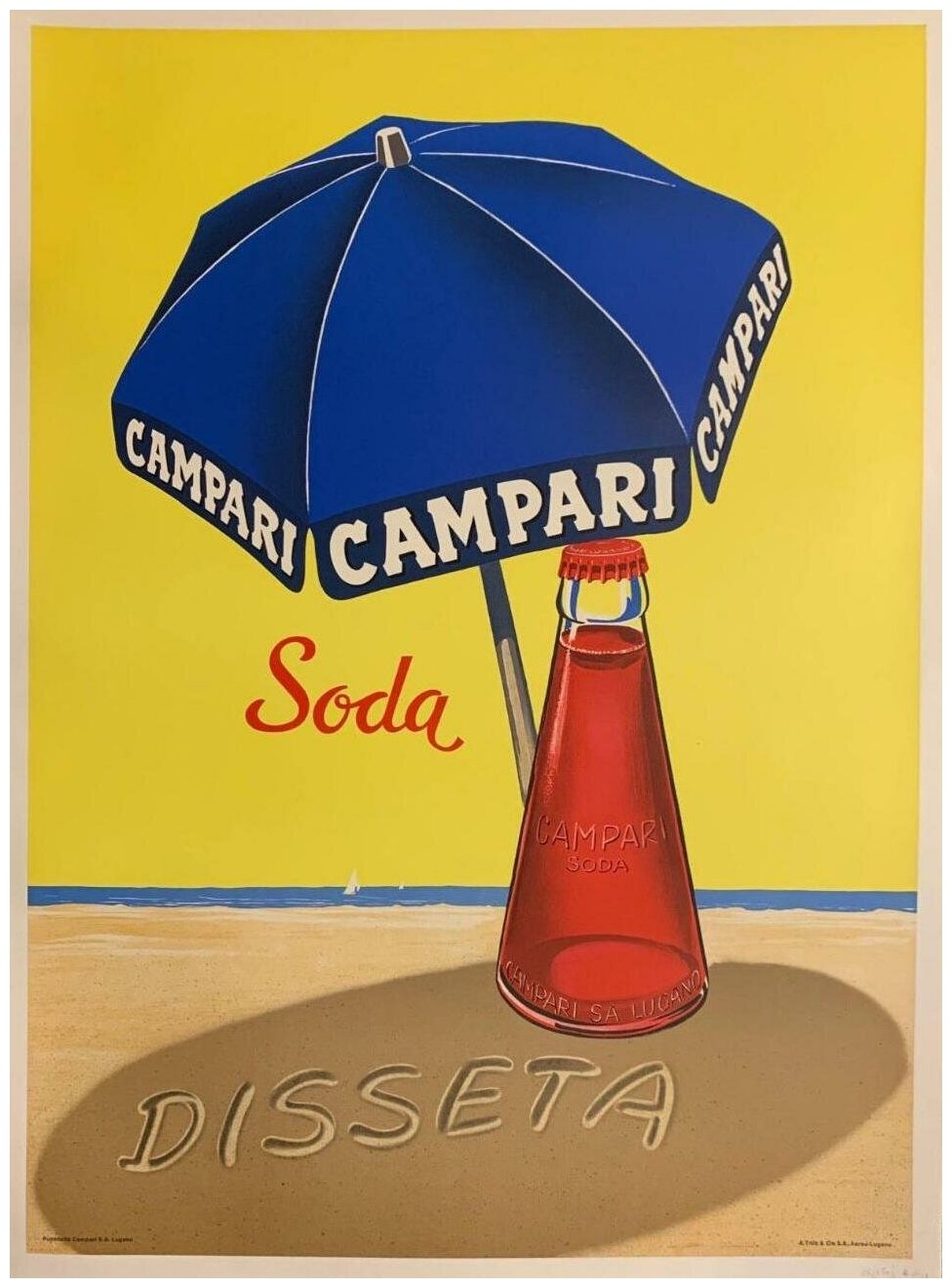 Рекламный плакат - Напиток Campari Soda Disseta