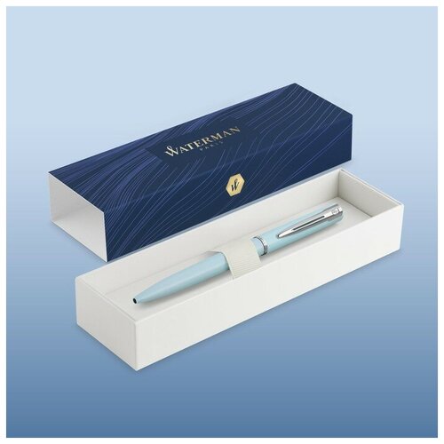 Ручка шариковая Waterman ALLURE PASTEL, 0,7 мм (F), синий корпус, подар/упак 2105224