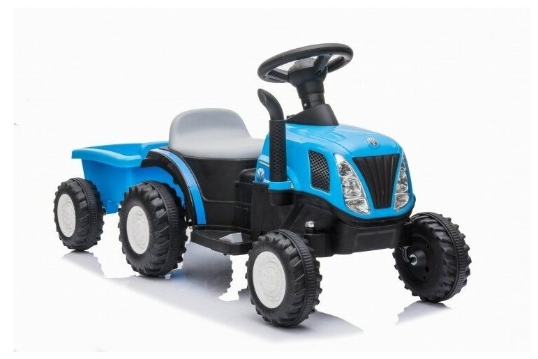 Детский электромобиль трактор с прицепом Jiajia 8220219B-T7