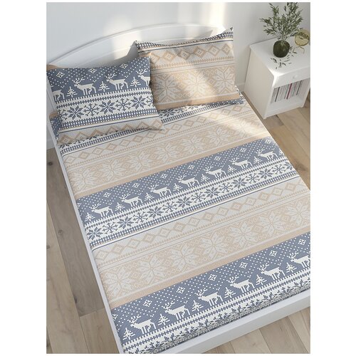 фото Простынь на резинке сказка "скандинавия" натяжная простынь 120х200 см 1,5-спальная