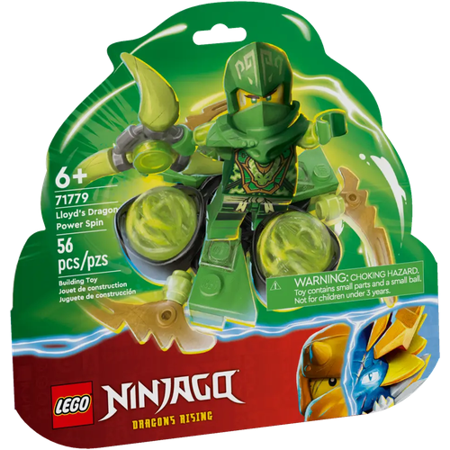 lego ninjago сила дракона ллойда торнадо кружитцу 71779 LEGO Ninjago 71779 Lloyd's Dragon Power Spinjitzu Spin, 56 дет.