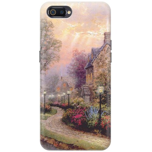 фото Re:paчехол - накладка artcolor для oppo a1k / realme c2 с принтом "сиреневый вечер"