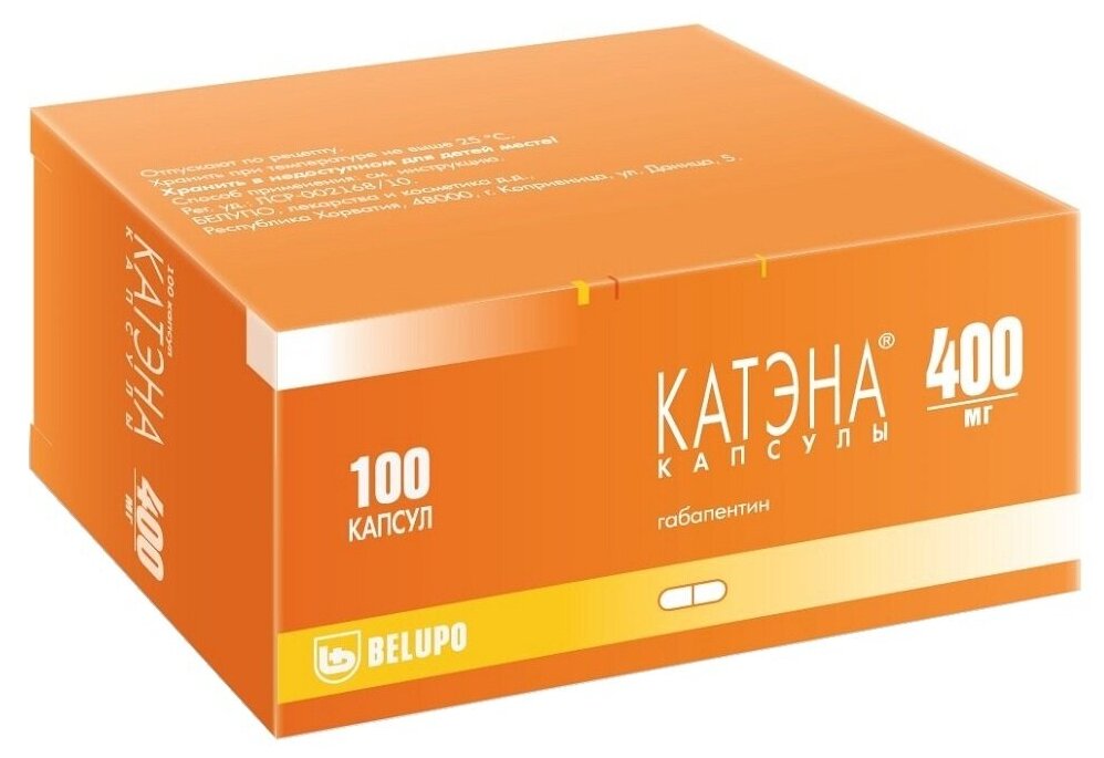 Катэна капс., 400 мг, 100 шт.