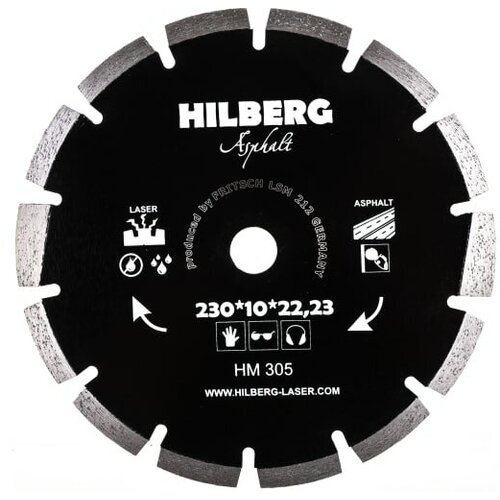 Отрезной алмазный диск по асфальту Hilberg Hilberg Hard Materials hm305