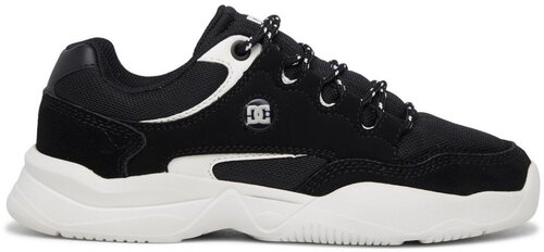 Кроссовки DC Shoes, демисезон/лето, натуральная кожа, полнота B, размер 9.5, черный, белый