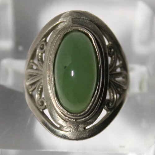 Кольцо True Stones, нефрит, размер 18, зеленый кольцо нефрит true stones