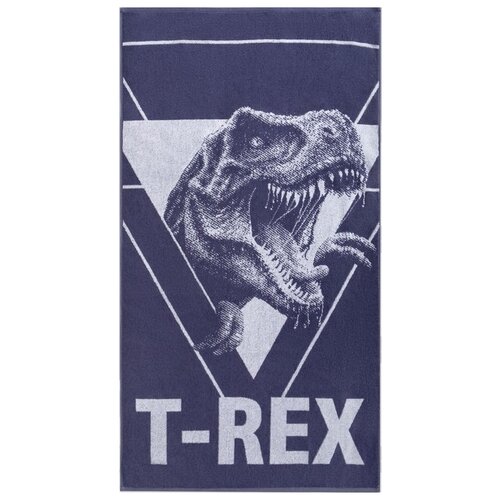 Полотенце махровое Этель T-REX, 70х130 см, 100% хлопок, 420гр/м2
