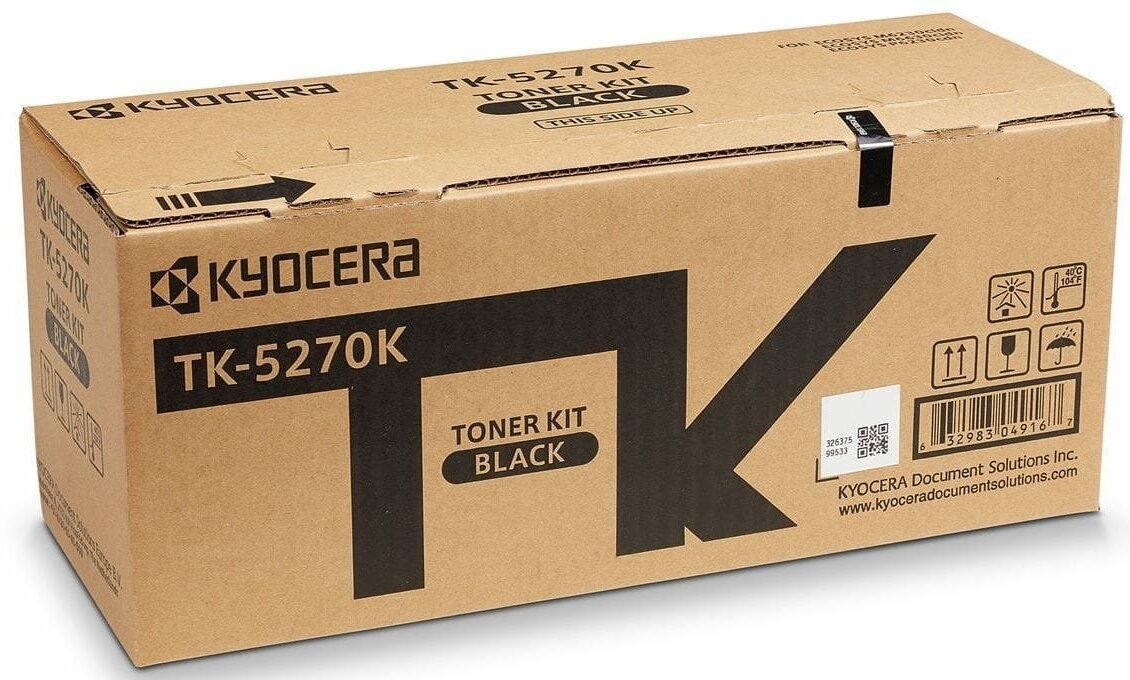 Картридж KYOCERA TK-5270K, 8000, черный