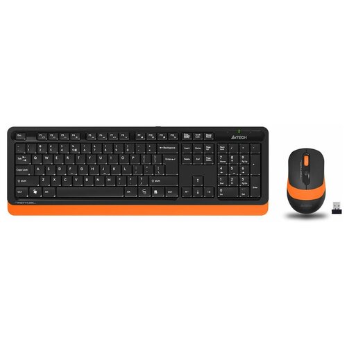 Клавиатура и мышь A4Tech FG1010 Black-Orange USB