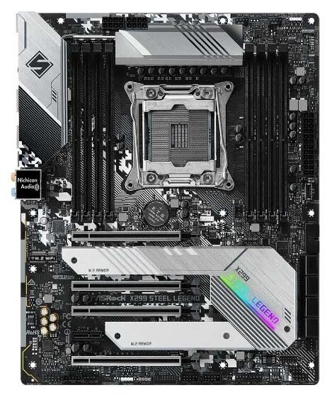 Материнская плата Asrock X299 Steel Legend, LGA 2066, Intel X299, Atx, BOX X299 Steel Legend .