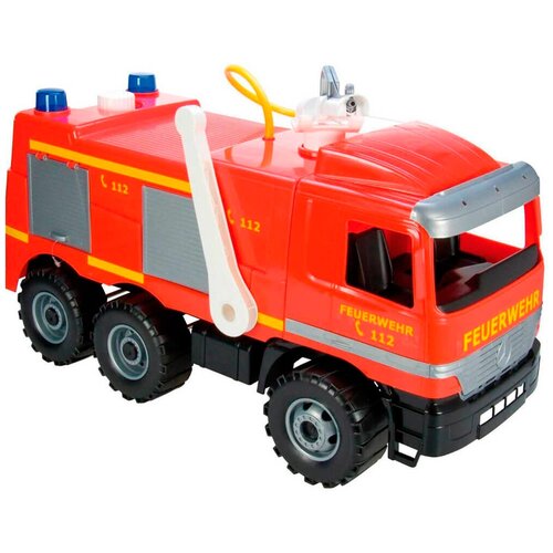 Каталка-толокар ЛЕНА Пожарная машина Mercedes (02058), красный