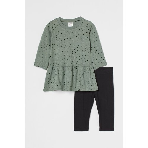 Комплект для девочки / H&M / Платье, легинсы / р-р:92см (1,5-2 года)