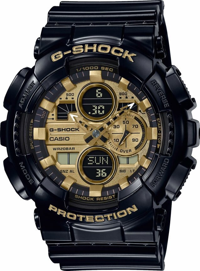 Наручные часы CASIO G-Shock GA-140GB-1A1, золотой, черный