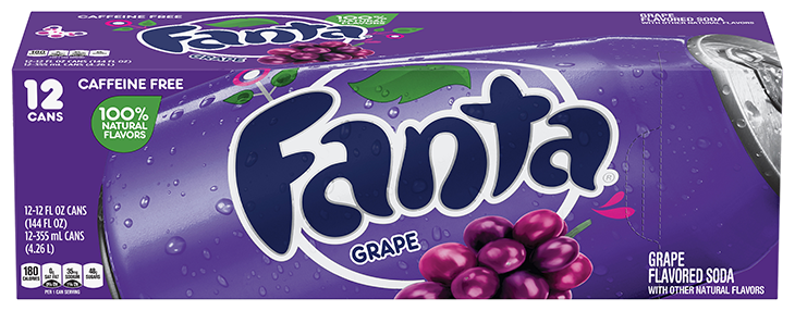 Газированный напиток Fanta Grape со вкусом винограда (США), 355 мл (12 шт) - фотография № 1