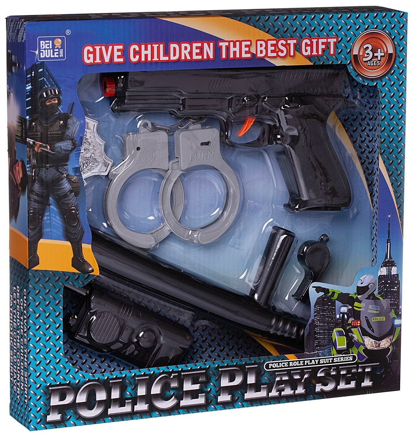 Игровой набор Junfa Полиция 6 предметов