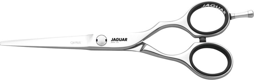 Парикмахерские ножницы JAGUAR Silver Line CJ4 PLUS прямые эргономичные 6", серебристые 9260