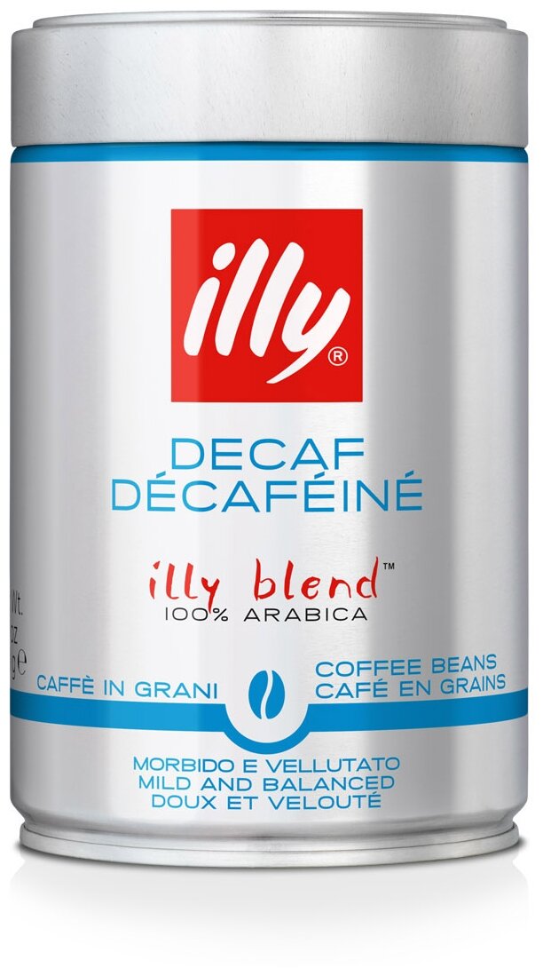 Кофе в зернах Illy Decaf без кофеина