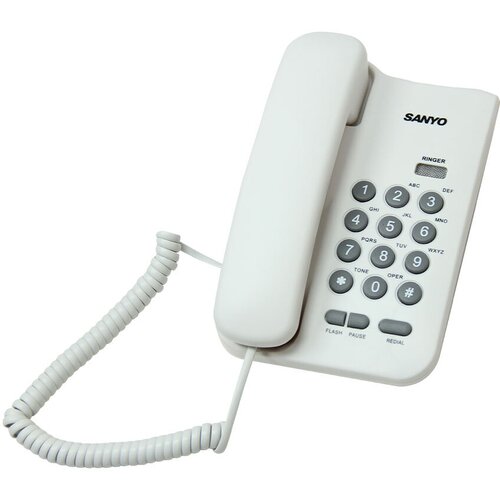 SANYO RA-S108W проводной аналоговый телефон телефонный аппарат стационарный gigaset da180 черный