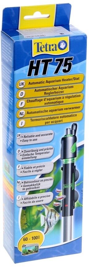 Tetra HT75 Регулируемый нагреватель для аквариума, 75 Вт