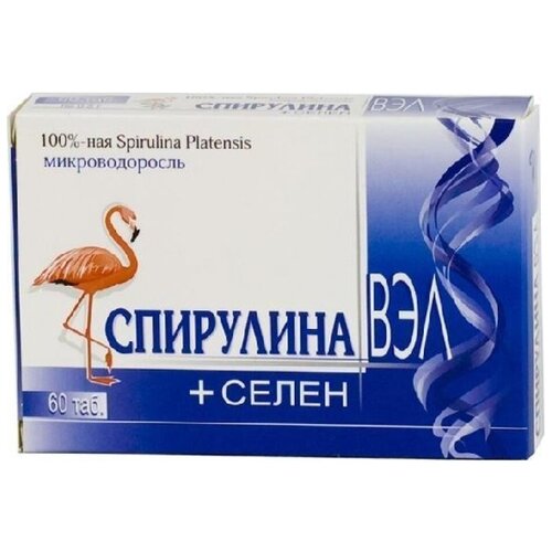 Спирулина ВЭЛ с селеном таб., 90 г, 60 шт., 1 уп.