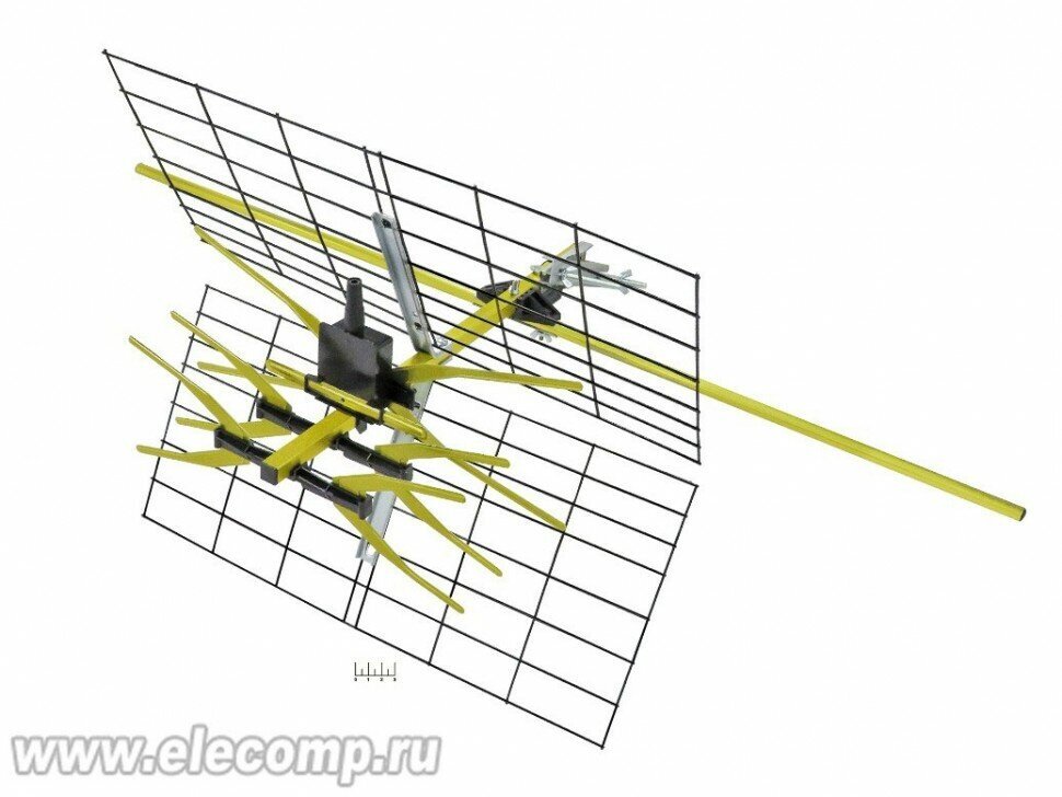 Антенна наружная для цифрового ТВ Funke ABM 3517 с усилителем (питание от ресивера)