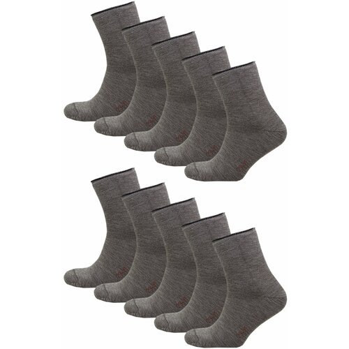 фото Мужские носки status, 10 пар, классические, размер 25, бежевый