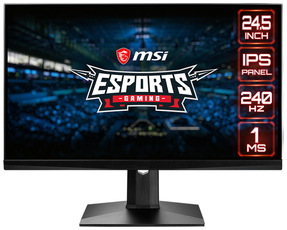 24.5" Монитор MSI Optix MAG251RX, 1920x1080, 240 Гц, IPS, черный