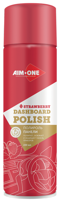 Aim-One Полироль панели для салона автомобиля Клубника Dashboard Polish Strawberry DP-STR