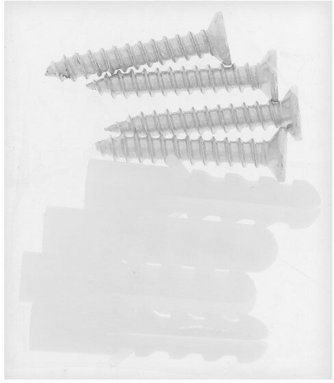 Зеркалодержатель, d=17 мм, без сверления, цвет медь, пластик, 4 шт - фотография № 2