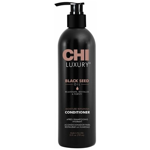 Купить Бальзам для волос увлажняющий Chi Luxury Black Seed Oil Moisture Replenish Conditioner с маслом семян черного тмина 355 мл