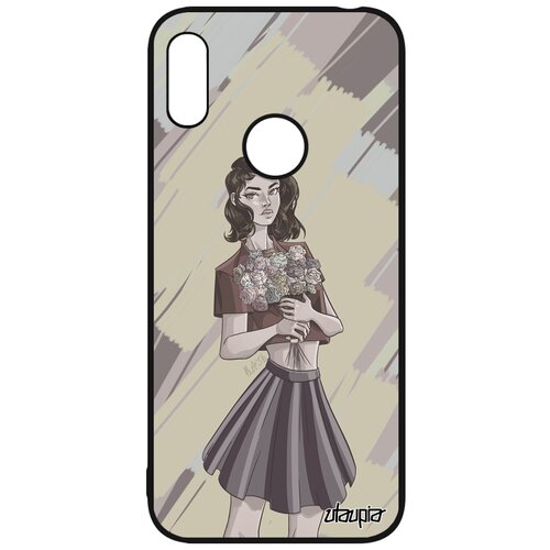 фото Чехол на телефон y6 2019, "девушка и цветы" манга розы utaupia