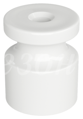 Изолятор универсальный пластиковый, цвет - белый (100шт/уп)