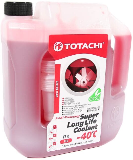 Охлаждающая жидкость Axxis Totachi Super Long Life Coolant Red -40C (2L)_Антифриз! Готовый Красный TOTACHI арт. 41802