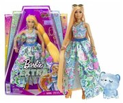 Барби Экстра Barbie Extra Fancy в цветочном костюме HHN14