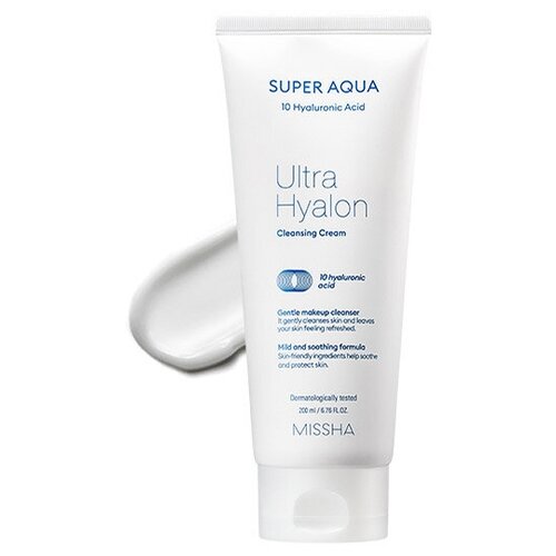 Missha крем для умывания с гиалуроном Super Aqua Ultra Hyalron Cleansing Cream, 200 мл