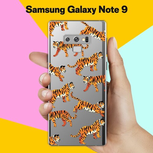 Силиконовый чехол на Samsung Galaxy Note 9 Тигры / для Самсунг Галакси Ноут 9 силиконовый чехол на samsung galaxy note 9 елка мопс для самсунг галакси ноут 9