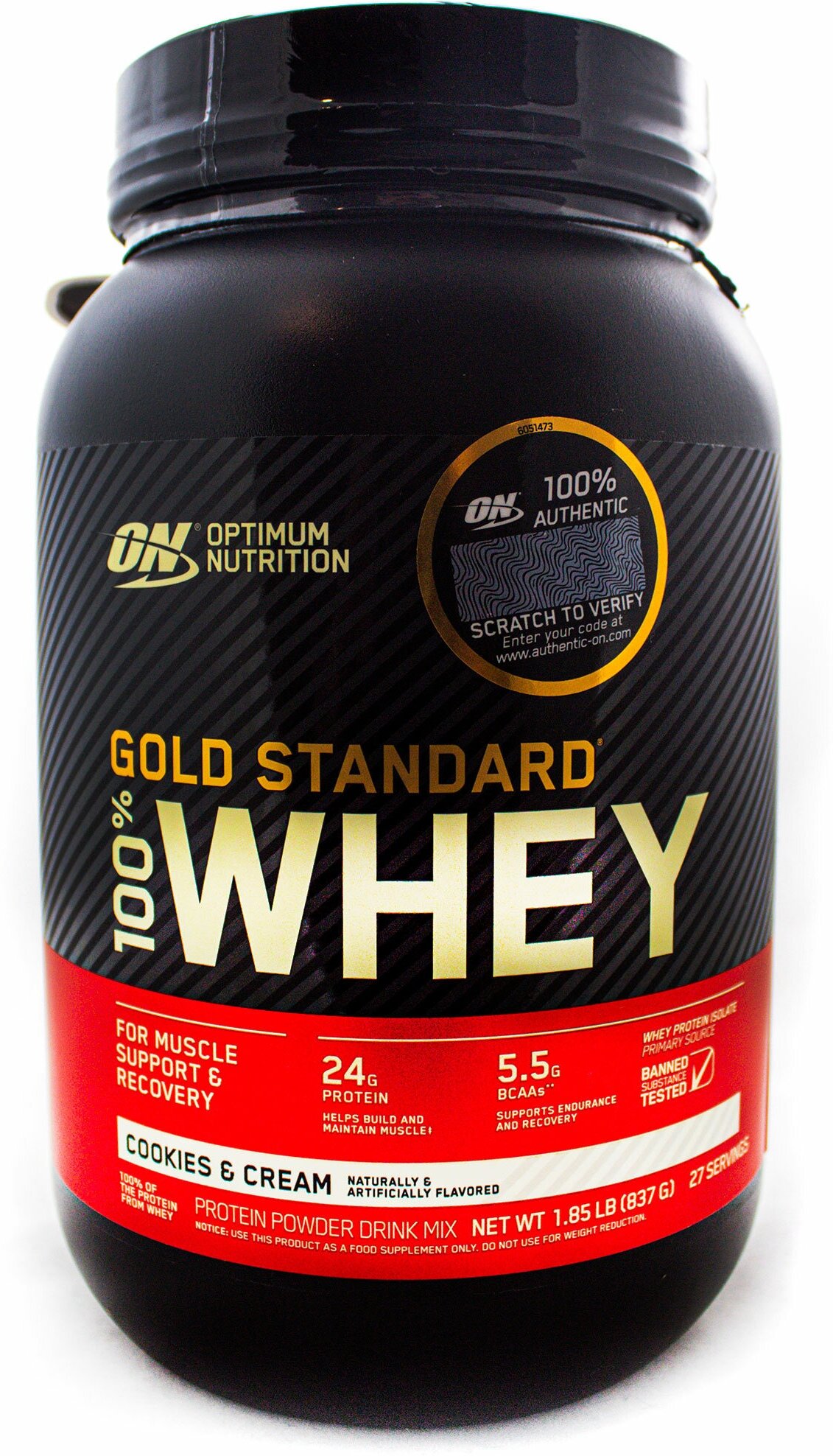 Протеины Optimum Nutrition OPTIMUM NUTRITION Whey Protein Gold Standard (908 г) (Печенье-крем)