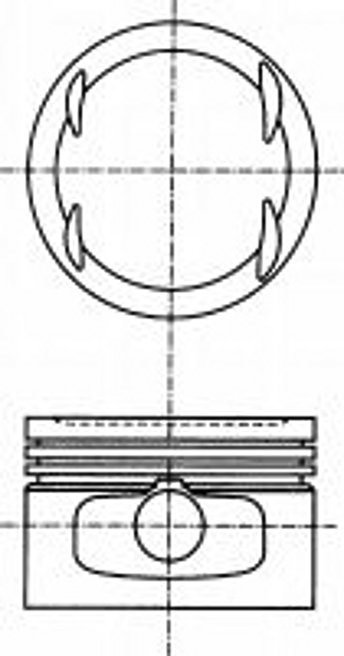 NURAL 87-116100-00 (036107065AL / 036107065AT / 036107065AT001) поршень dm.76.50x1.2x1.5x2.5 std за 1 шт